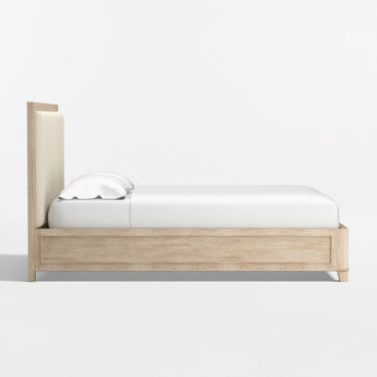 Clairemont Natural Oak Wood Upholstered.