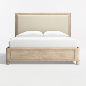 Clairemont Natural Oak Wood Upholstered.