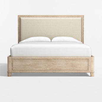 Clairemont Natural Oak Wood Upholstered.