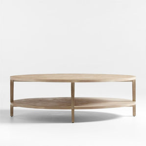 "Clairemont 60"" Oval Cfetbl Ntrl".