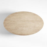 "Clairemont 60"" Oval Cfetbl Ntrl".