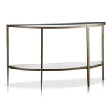 Clairemont Demilune Console Table.