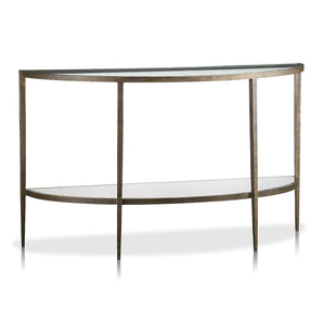 Clairemont Demilune Console Table.