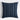 Cliff Blue Pinstripe Linen Throw Pillow with Feather Insert f 23"x23"