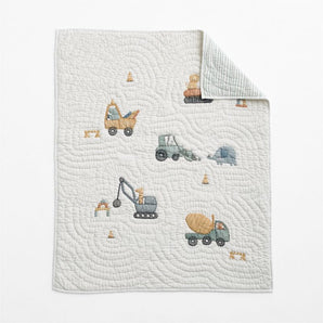 Construction Crossing Crib Quilt.