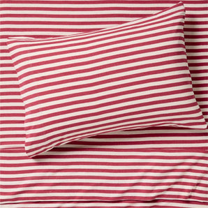 Kids Comfy Currant Striped Organic Cotton Sheet Set