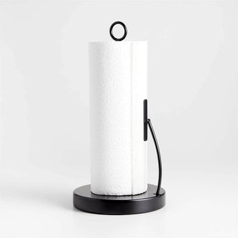 Cora Iron Paper Towel Holder with Tension Arm.