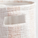 Cove Stripe Shelf Bin El Pink.