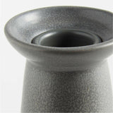 Craft Charcoal Grey Ceramic Taper Candle Holder.