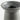 Craft Charcoal Grey Ceramic Taper Candle Holder.
