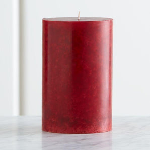Vela De Pilar Aromática Roja 4X6