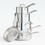 Crate & Barrel EvenCook Core ® 10-Pc. Stainless Steel Cookware Set.
