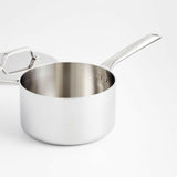 Crate & Barrel EvenCook Core ® 3.5 Qt. Stainless Steel Saucepan with Lid.