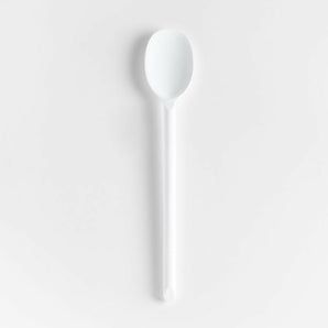 Crate & Barrel White Silicone Spoon.