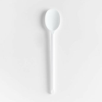 Crate & Barrel White Silicone Spoon.