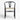 Crescent Black Wood Wishbone Dining Chair.