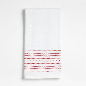 Holiday Cross Stitch Dish Towel