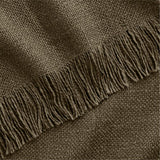 Casual Textured Burnt Green Thro.