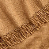 Casual Textured Camel Tan Throw.