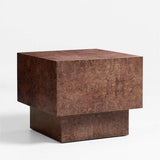 Cubist Burl End Table.