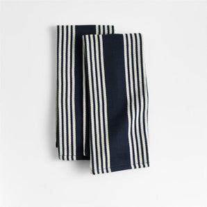 Cuisine Stripe Revse Indigo S/2.