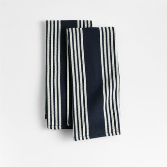 Cuisine Stripe Revse Indigo S/2.