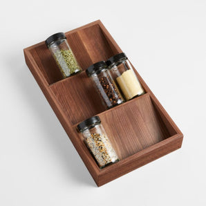 Wood Spice Drawer Organizer