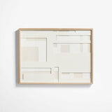 "Dimension I" Framed Hand-Cut Paper Wall Art 30"x 40" by Coup d'Esprit.