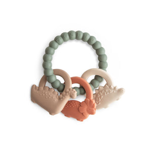Anillo de dentición Baby Mushie Dino