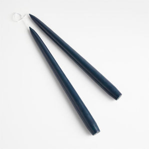 Dipped Tapers Set of 2 Navy