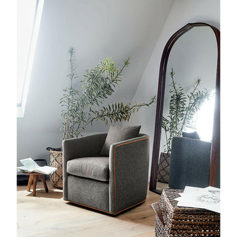Penarth Walnut Floor Mirror 35.4"x76".