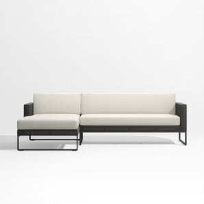 Dune - Conjunto de 2 piezas para exteriores, color blanco y negro