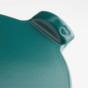 Emile Henry Dark Green Glazed Pizza Stone.