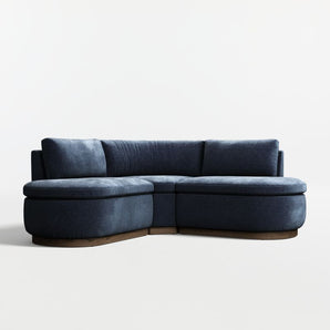 Edendale Blue Upholstered Double L-Shape.