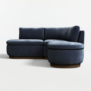 Edendale Blue Upholstered Double L-Shape.
