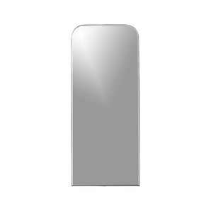 Edge Brass Arch Rectangle Floor Mirror 32"x76".
