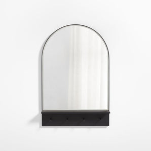 Espejo de pared con arco de borde para entrada, 61 x 91 cm