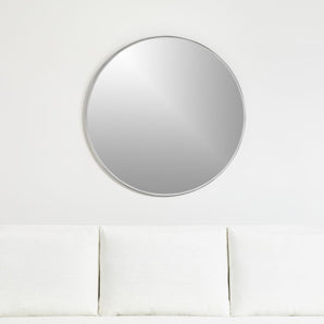 Espejo de pared redondo con borde