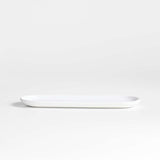 Eli White Ceramic Vanity Tray.