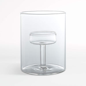 Elsa Large Glass Tealight Candle Holder