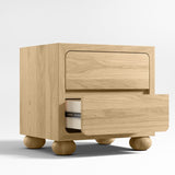 Emery Natural Oak Nightstand.