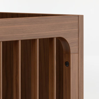 Set Emery Walnut Crib+Tdlr Rail.