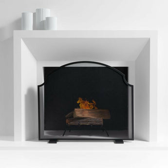 Emmy Black Fireplace Screen.