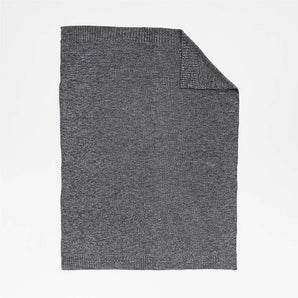 Sweater Knit 70"x55" Storm Grey Throw Blanket