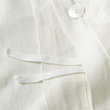 Natural EUROPEAN FLAX ™-Certified Linen Warm White King Duvet Cover.