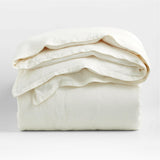 Natural EUROPEAN FLAX ™-Certified Linen Warm White Full/Queen Duvet Cover.