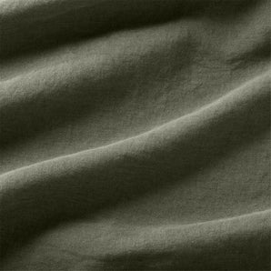 New Natural EUROPEAN FLAX ™-certified Linen Burnt Green Queen Bed Sheet Set.