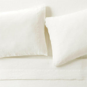 New Natural EUROPEAN FLAX ™-Certified Linen Pampas Ivory Queen Bed Sheet Set.