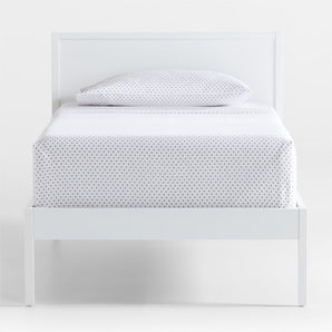 Ever Simple White Wood Kids Twin Bed.