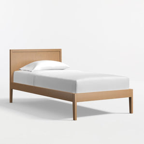 Ever Simple Flax Brown Wood Kids Twin Be.
